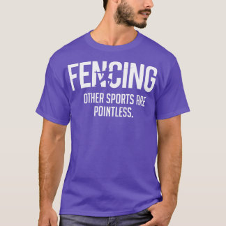 T-shirt Les clôtures autres sports sont inutiles blanc