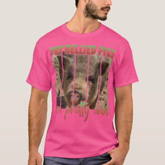 T-shirt Les cochons au ventre rond sont plutôt cool Premiu