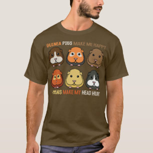T-shirt Les Cochons De Guinée Drôle Me Rendre Joyeux Homme