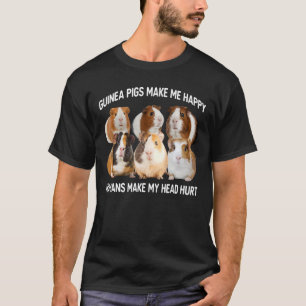 T-shirt Les cochons de Guinée joyeux propriétaires de coch