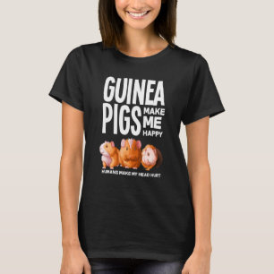 T-shirt Les Cochons De Guinée Me Rendent Heureux Le Cochon