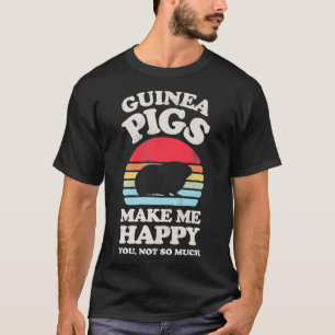 T-shirt Les Cochons De Guinée Me Rendent Heureux Le Cochon