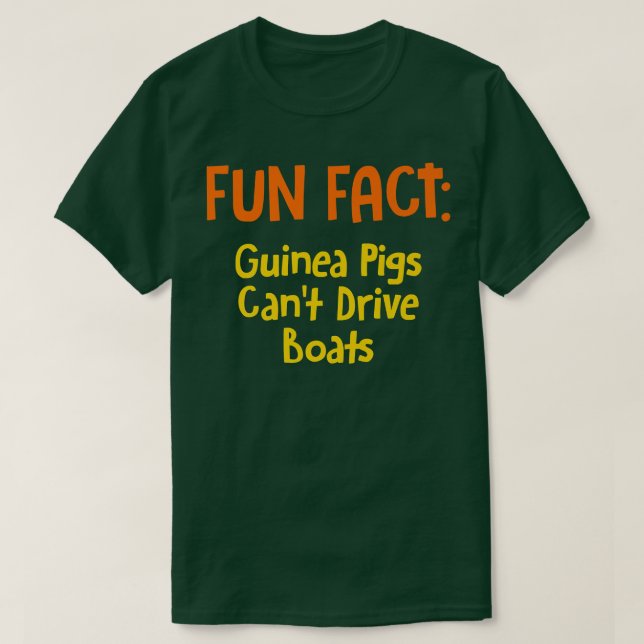 T-shirt Les cochons de Guinée ne peuvent pas conduire des  (Design devant)