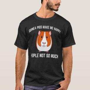 T-shirt Les Cochons de Guinée rendent heureux le Cochon de
