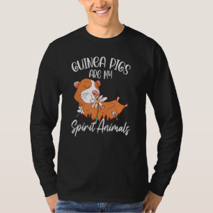 T-shirt Les Cochons De Guinée Sont Mon Esprit Animaux Anim