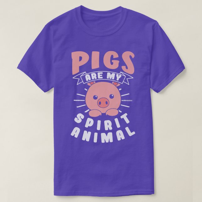 T-shirt Les cochons sont mon esprit Animal Premium (Design devant)