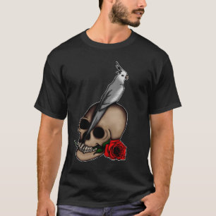 T-shirt Les Cockatiels sont Goth, chemise foncée