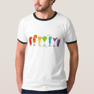 T-shirt Les cocktails alcoolisés de SlipperyJoe pour la co