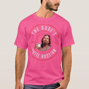 T-shirt Les Cocktails Dudes Blanc Russe Depuis 1998