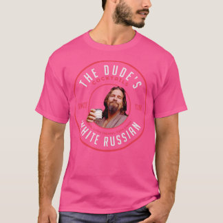 T-shirt Les Cocktails Dudes Blanc Russe Depuis 1998