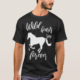 T-shirt Les Coeurs Sauvages Courez pour toujours Cheval Gi