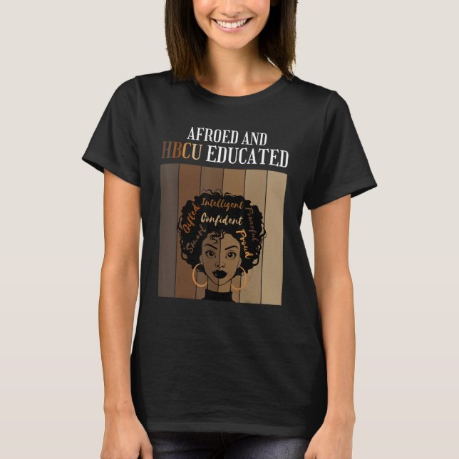 T-shirt Les Collèges Noirs Historiques Afroed Et HBCU (Devant)