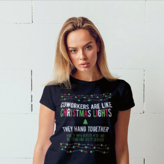 T-shirt Les collègues sont comme les lumières de Noël - No