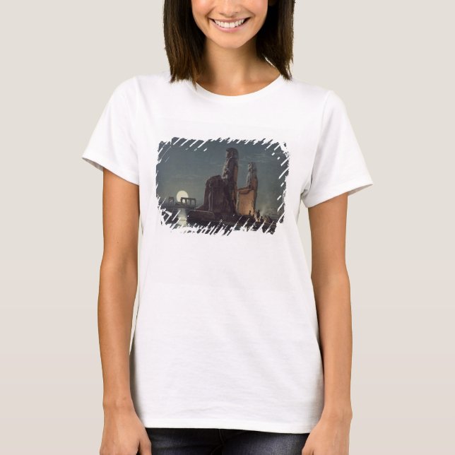 T-shirt Les Colonnes de Memnon, Thèbes, l'un des 24 illust (Devant)