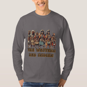T-shirt Les Combattants De Courage De L'Inde Rouge Occiden