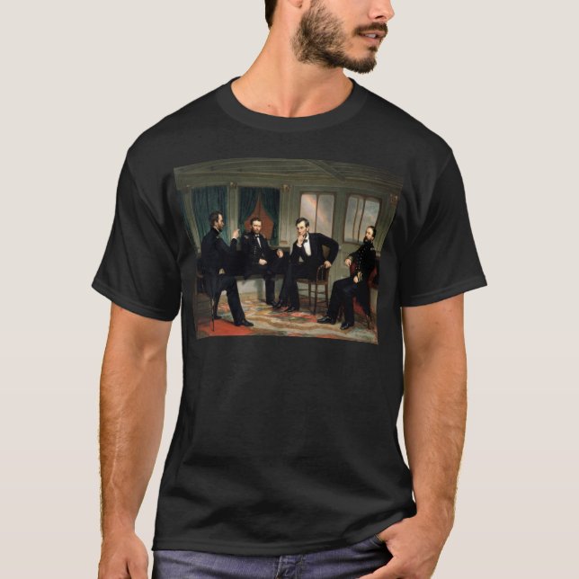 T-shirt Les conciliateurs avec Abraham Lincoln (Devant)