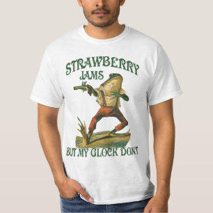 T-shirt Les confitures de fraises, mais ma serrure, ne
