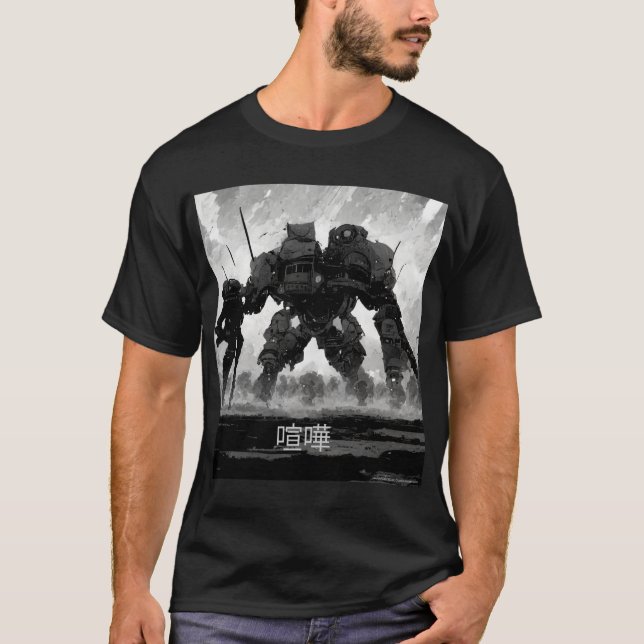 T-shirt Les conséquences du guerrier Mech (Devant)