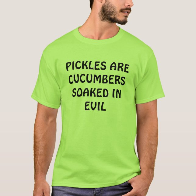 T-SHIRT LES CONSERVES AU VINAIGRE SONT DES CONCOMBRES (Devant)