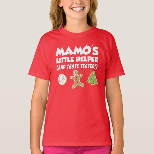 T-shirt Les cookies de Noël de Mamo's Little Helper (Devant)