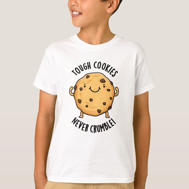 T-shirt Les cookies durs ne s'effondrent jamais amusant je (Devant)