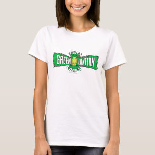 T-shirt Les corps verts de lanterne - logo vert