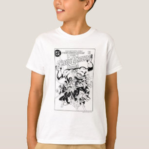 T-shirt Les corps verts de lanterne, noirs et blancs