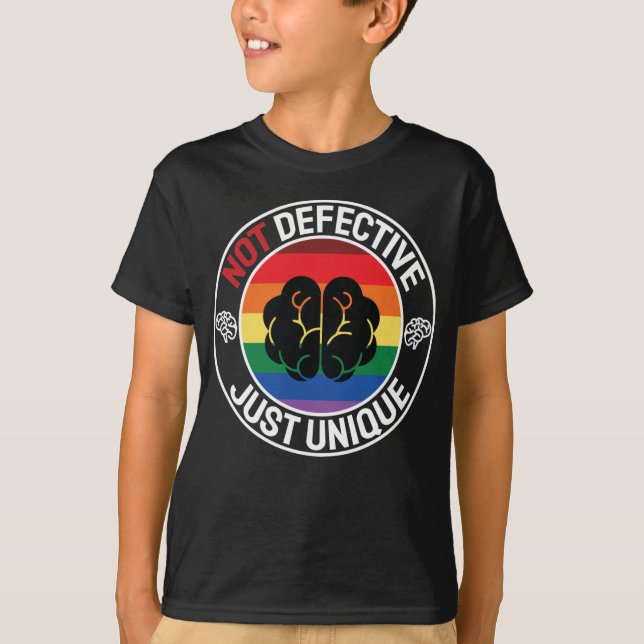 T-shirt Les couleurs Cool célèbrent la Neurodiversité (Devant)