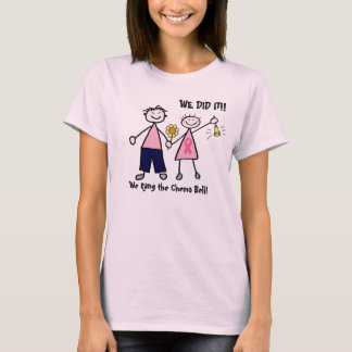 T-shirt Les couples roses de chimio de ruban sonnent le