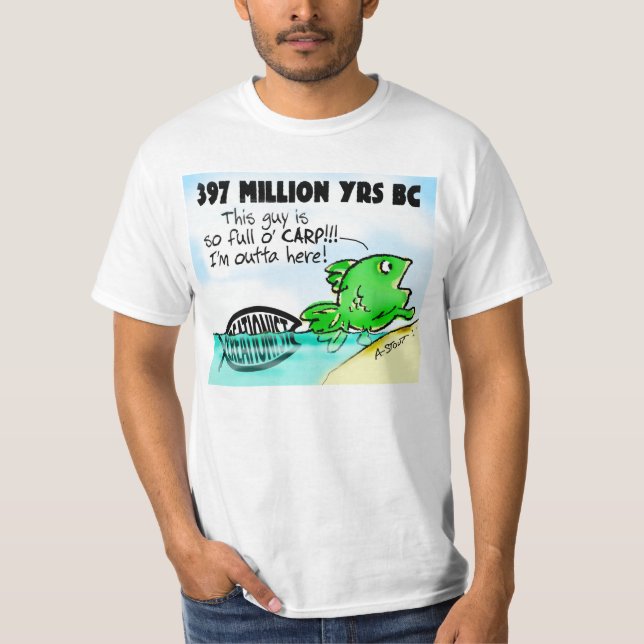 T-shirt Les créationnistes sont pleins de CARP ! -   (Devant)