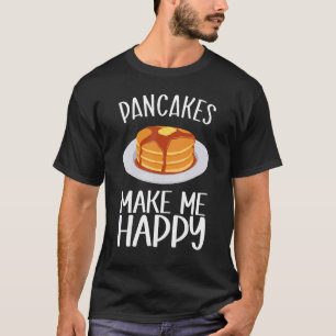 T-shirt Les crêpes me rendent heureux petit-déjeuner