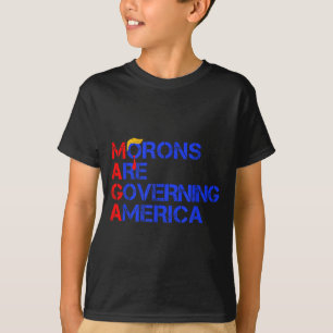 T-shirt Les crétins gouvernent l'Amérique Drôle Trump 2024