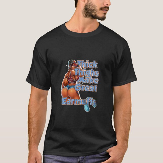 T-shirt Les Cuisses Épais Rendent Les Feux Amusants Pour L (Devant)
