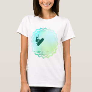 T-shirt Les dames d'air de Kiteboarding ont adapté le