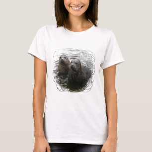 T-shirt Les dames de bébés phoques ont adapté le T-shir