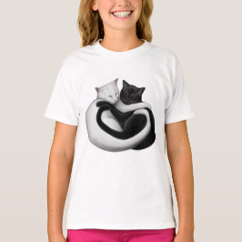 T-shirt Les dames de chats d'amour nanoes