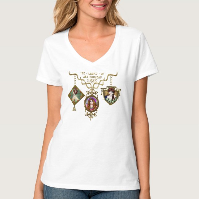 T-shirt Les dames de l'art Nouveau (Devant)