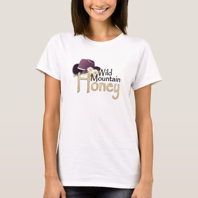 T-shirt Les dames sauvages de miel de montagne ont adapté (Devant)