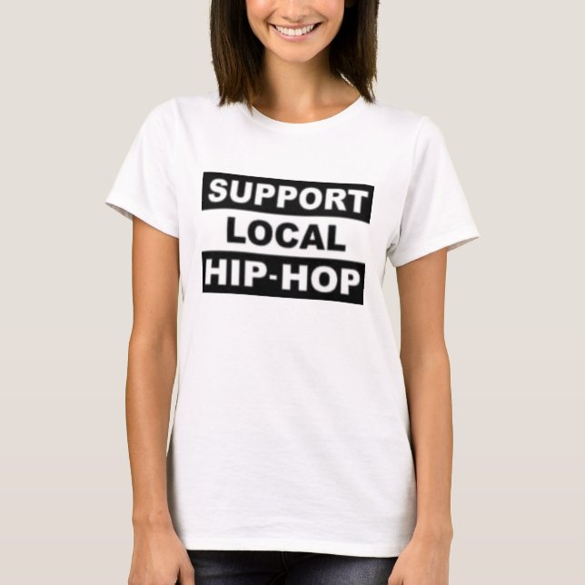 T-shirt Les dames soutiennent la chemise locale de (Devant)