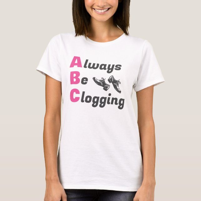 T-shirt Les Danseurs De Clog Clogging (Devant)