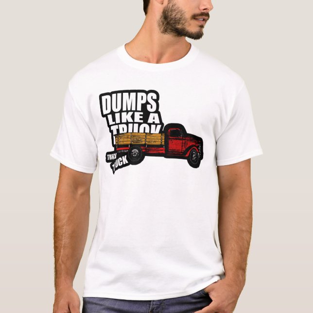 T-shirt Les décharges aiment un camion (Devant)