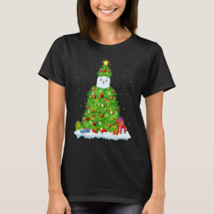 T-shirt Les décorations de Noël illuminent Père Noël Choue