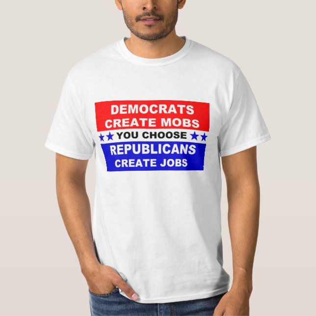 T-shirt Les Démocrates créent des mobilisations (Devant)
