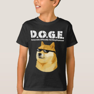 T-shirt Les Démocrates De Mème Doge Officiellement Exposés
