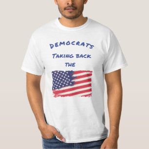 T-shirt Les Démocrates reprennent les élections au drapeau