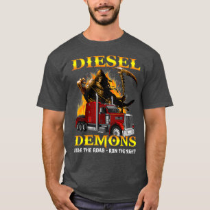 T-shirt Les Démons Diesel Régissent La Route Traversent 