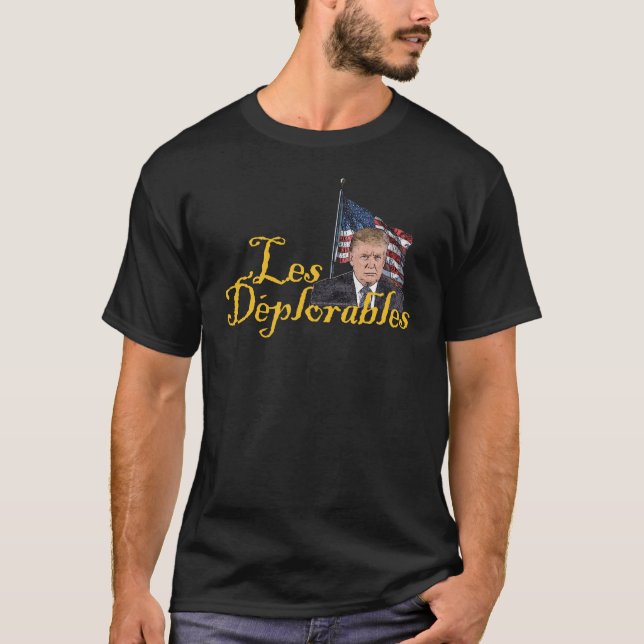 T-shirt Les Deplorables parodique Donald Trump pour le pré (Devant)