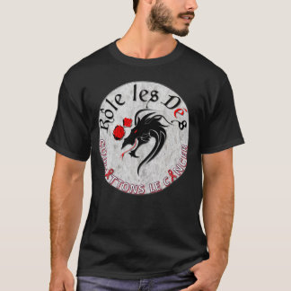 T-shirt Les Dés Combattons le Cancer de Chandail Rôle
