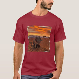 T-shirt Les déserts   Bactrial Camel Egypte dune de sable