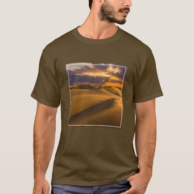 T-shirt Les déserts | Paysage des dunes de sable (Devant)